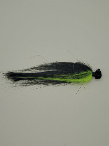 Black & Chartreuse Ned Hair Jig