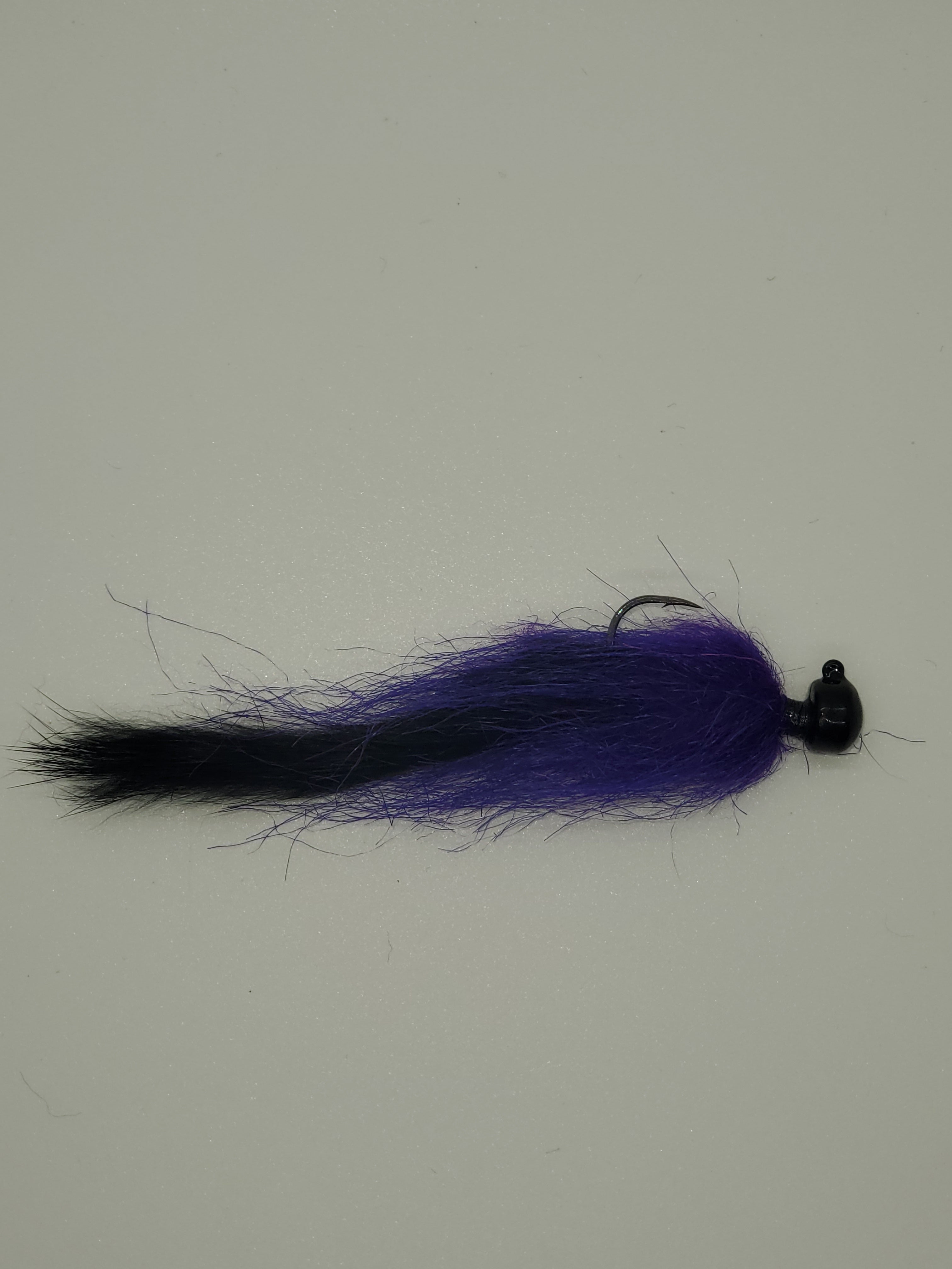 Black & Purple Ned Hair Jig – JTB Custom Lures
