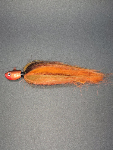 Orange Camo Shiner Hair Jig